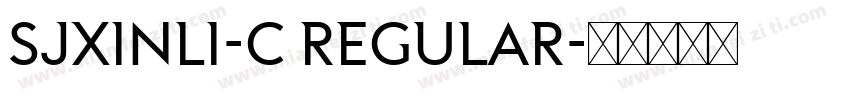 SJxinli-C Regular字体转换